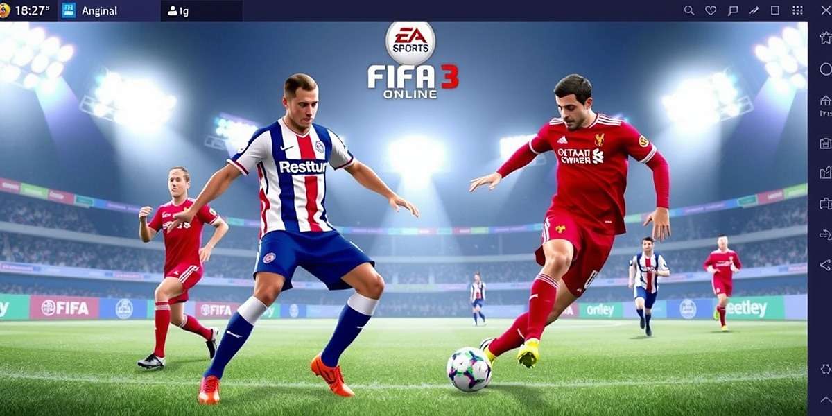 EA SPORTS FIFA Online 3 Gameplay Action EA SPORTS FIFA Online 3 gameplay showing a intense match between two teams